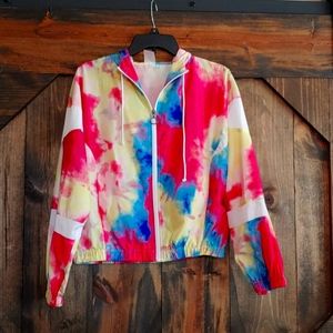 Women's colorful windbreaker